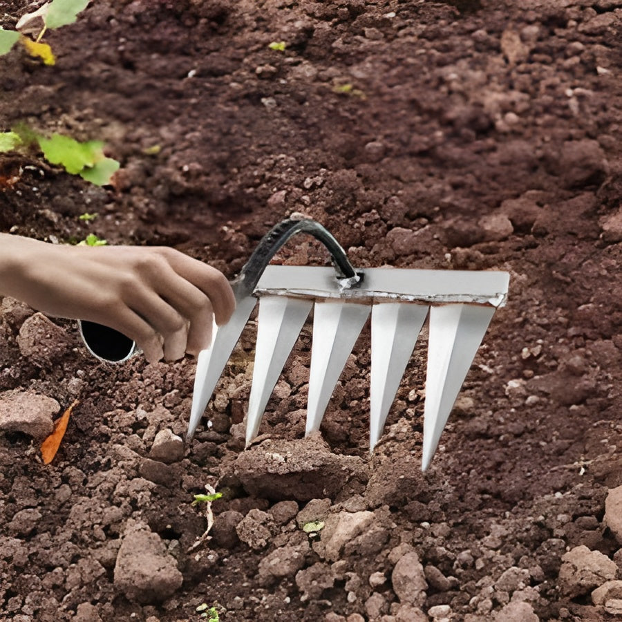 5 Teeth Carbon Steel Garden Weeding
