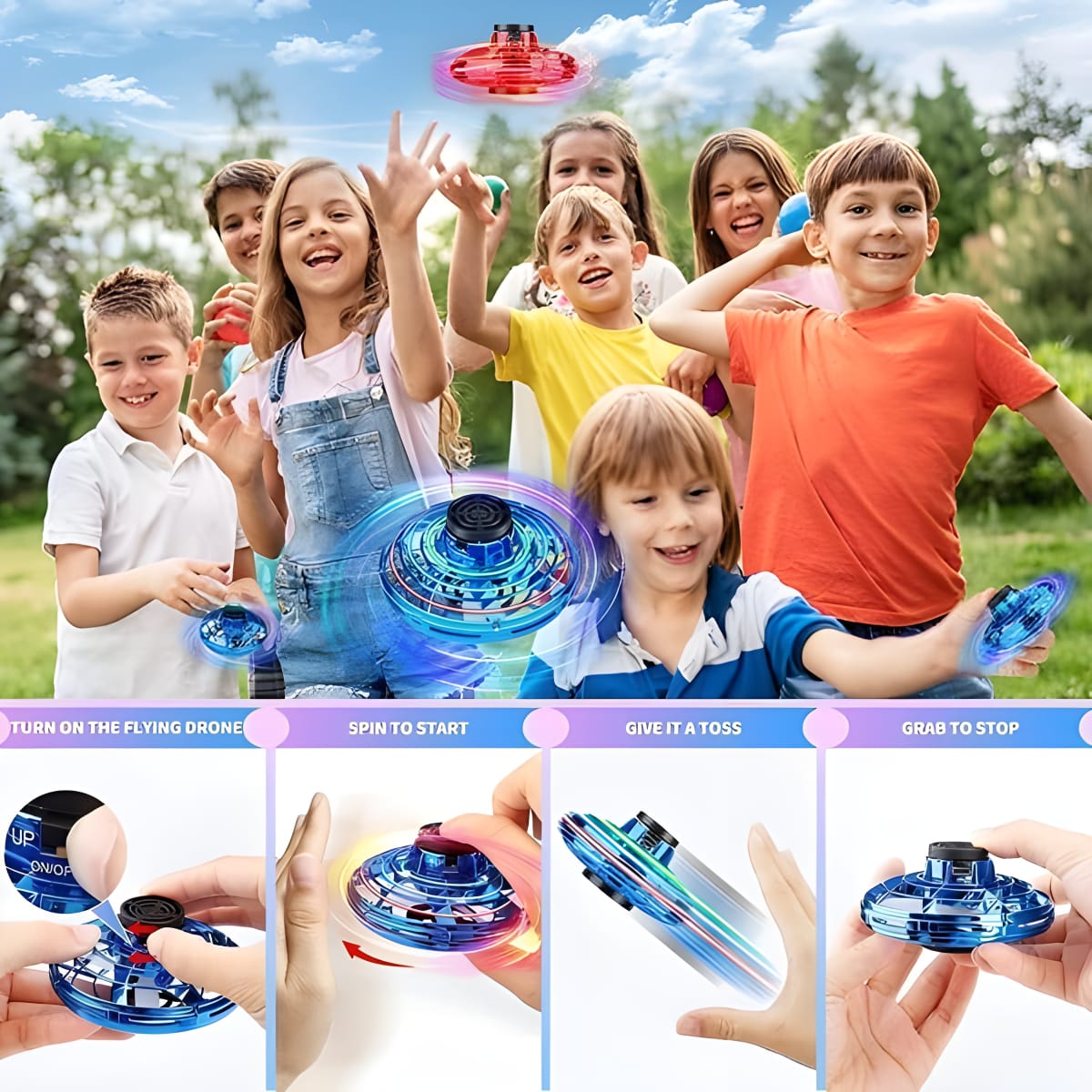 Magic Flying Orb Spinner Outdoor Toys?Assorted Color?