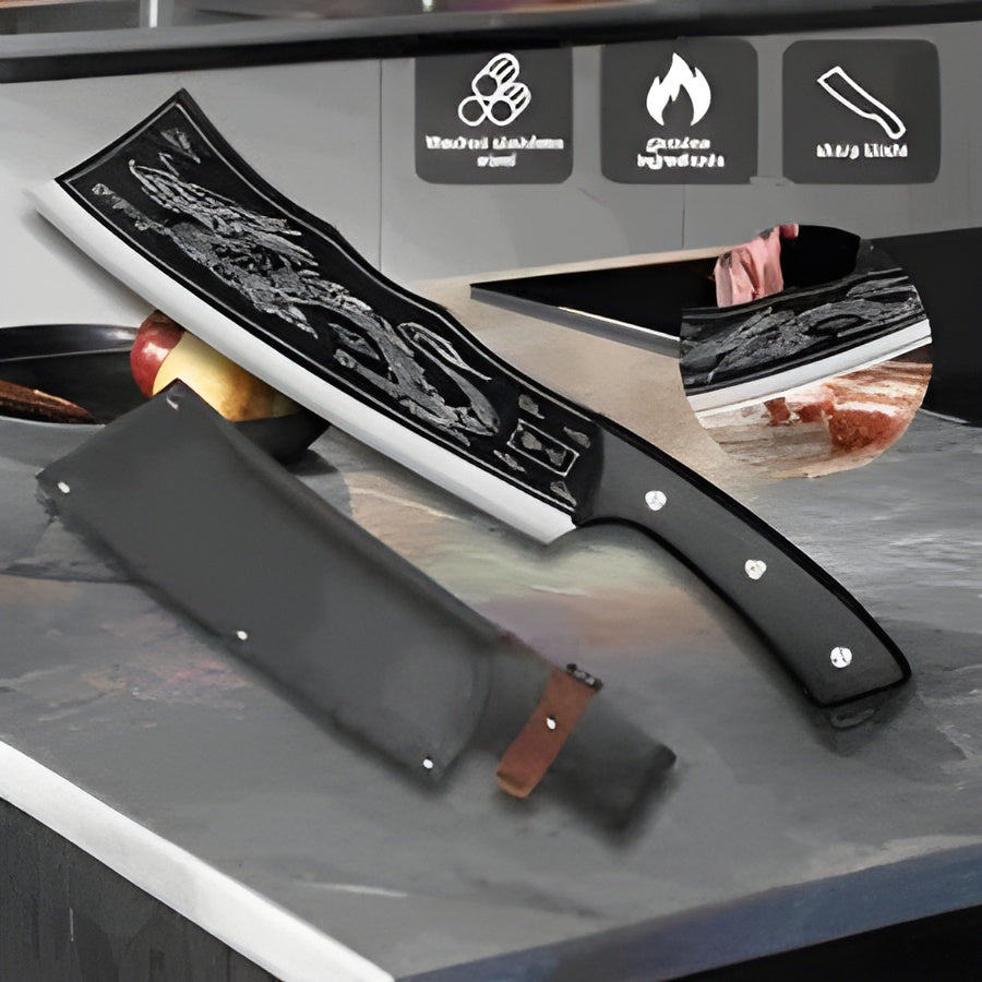 Dragon Chopping Knife Stainless Steel Blade