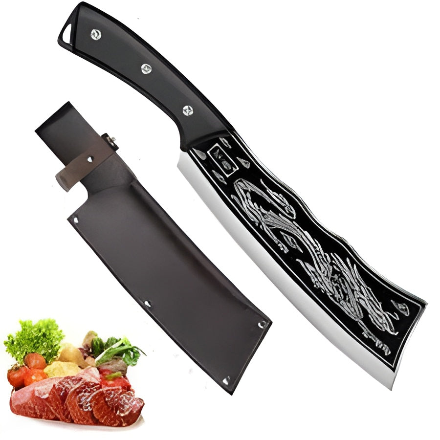 Dragon Chopping Knife Stainless Steel Blade