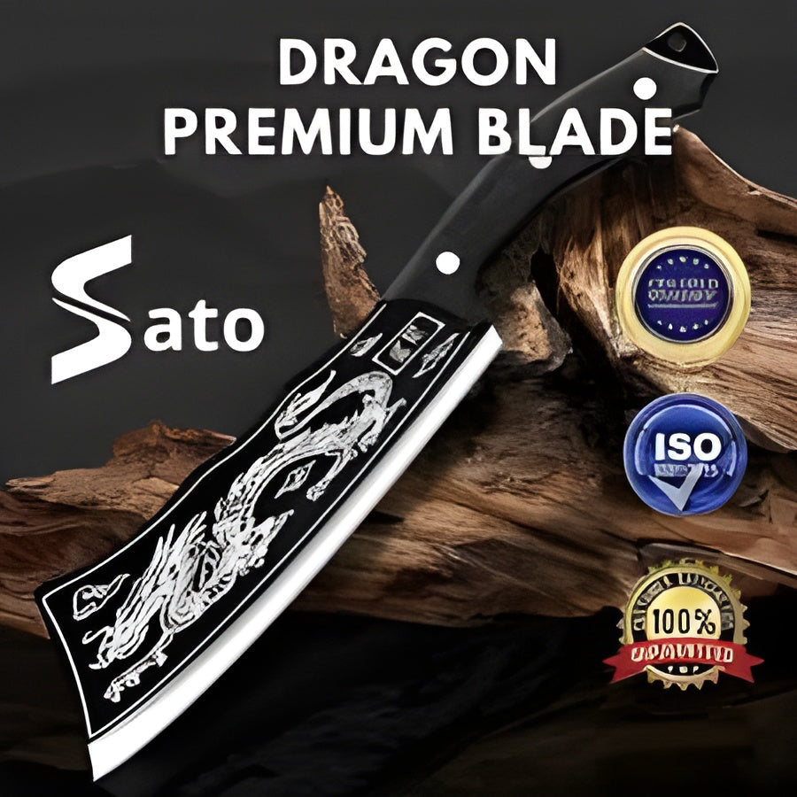 Dragon Chopping Knife Stainless Steel Blade