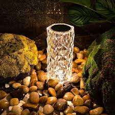 16 Color Changing Rose Crystal Diamond Table Lamp
