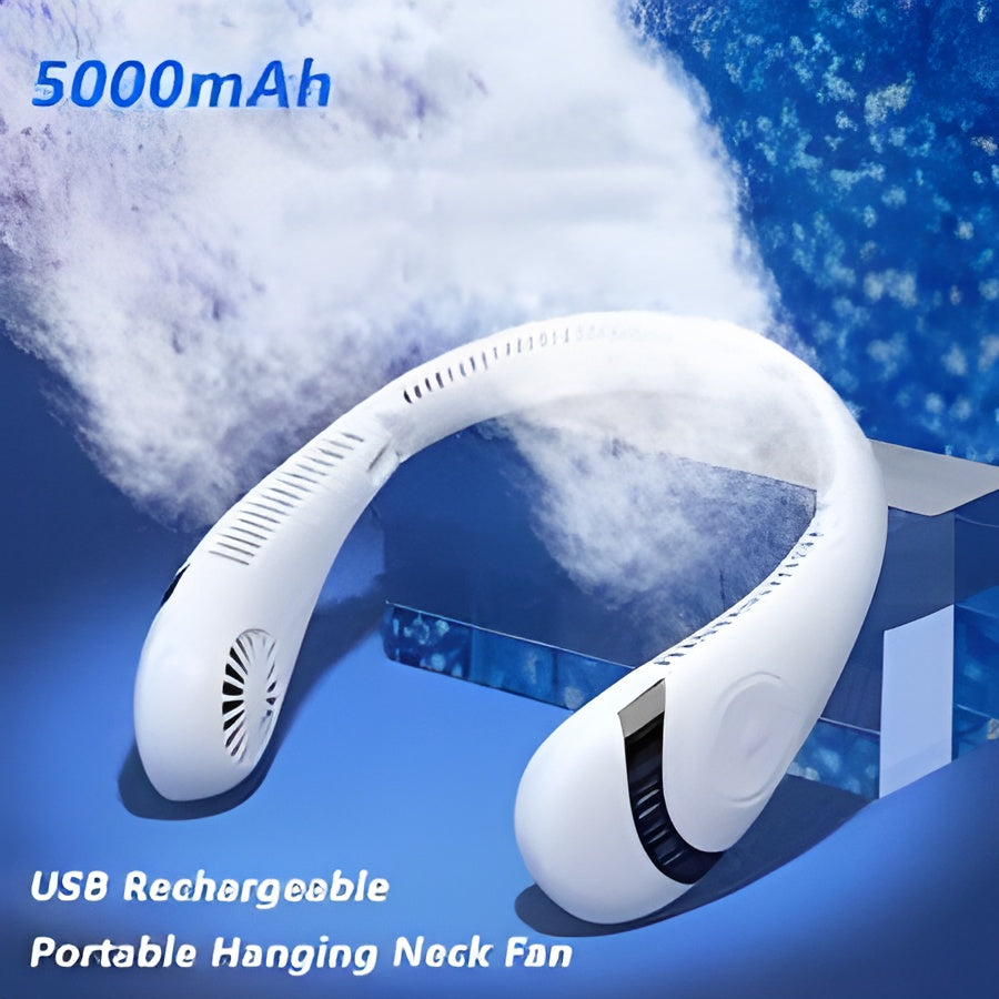 Portable Bladeless Hanging Rechargeable Neck Fan