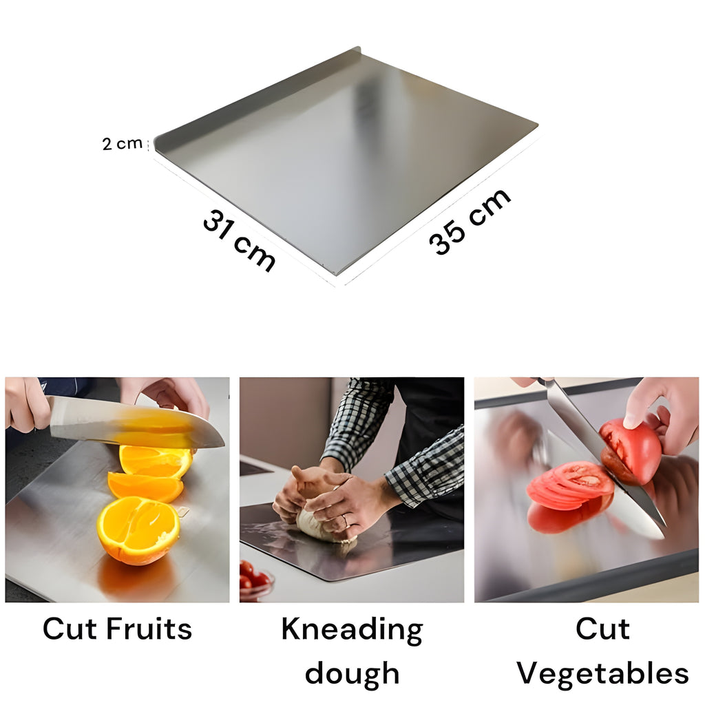 Stainless Steel Chopping Board (35x31cm)