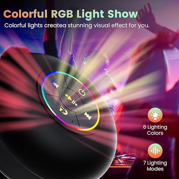 Large Suction Cup Waterproof Bluetooth Speaker