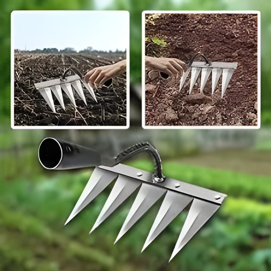 5 Teeth Carbon Steel Garden Weeding