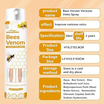Bee Venom Spider Veins Spray Pack of 2